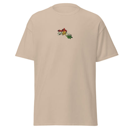 Kurdistan Flag Embroidered T-Shirt | Kurdish Unisex Tee - Kurdish Identity T-Shirt | MarsoniPrint