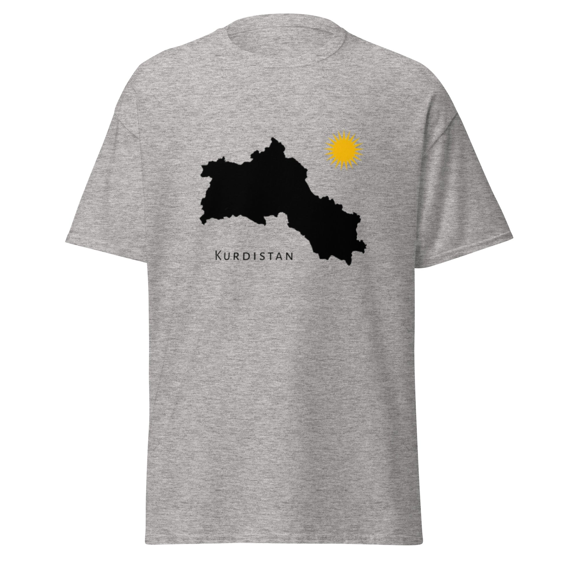 Kurdistan Map T-Shirt | Kurdish Homeland Unisex Tee - Kurdish Identity T-Shirt | MarsoniPrint