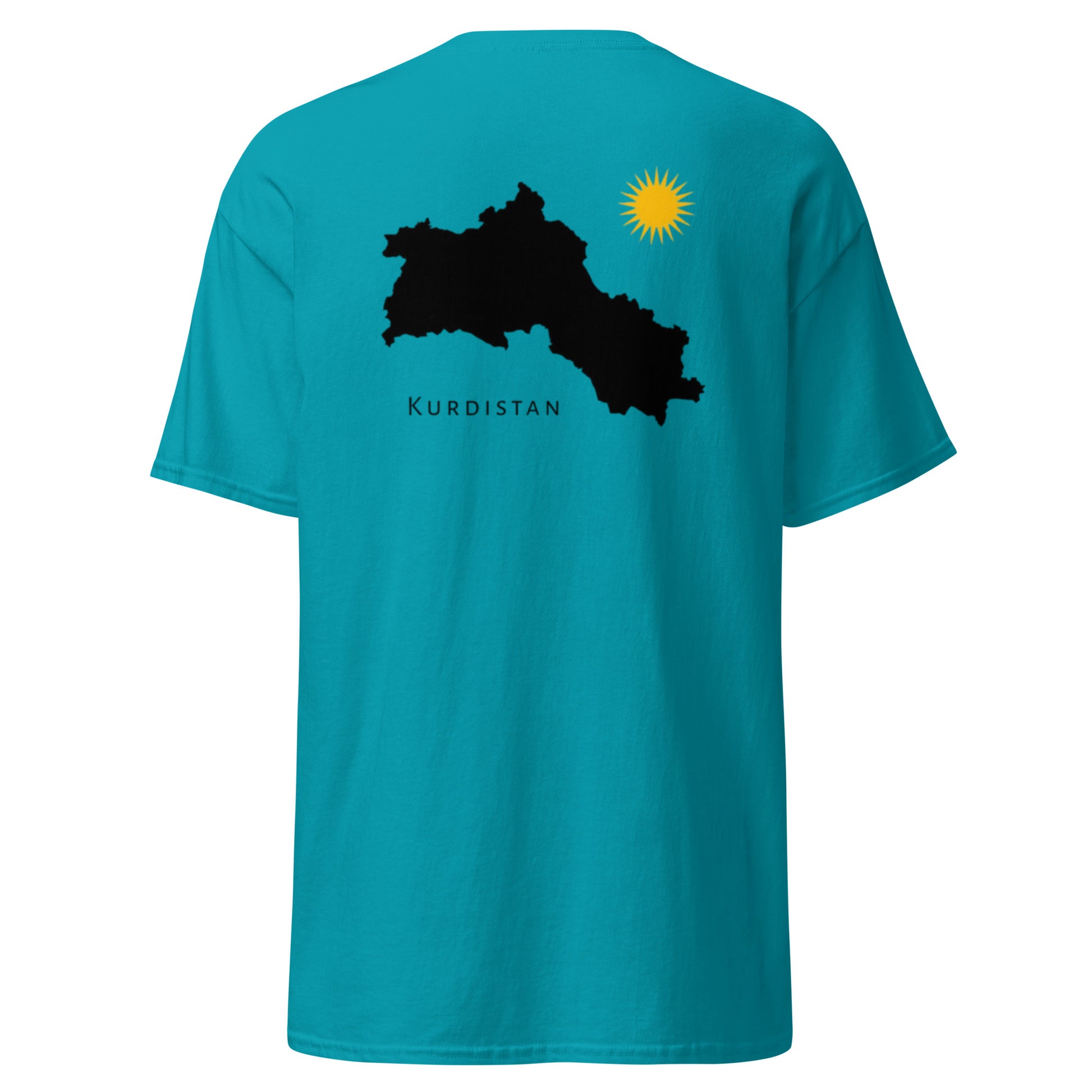 Kurdistan Map T-Shirt | Back Side Design | Kurdish Unisex Tee - Kurdish Identity T-Shirt | MarsoniPrint
