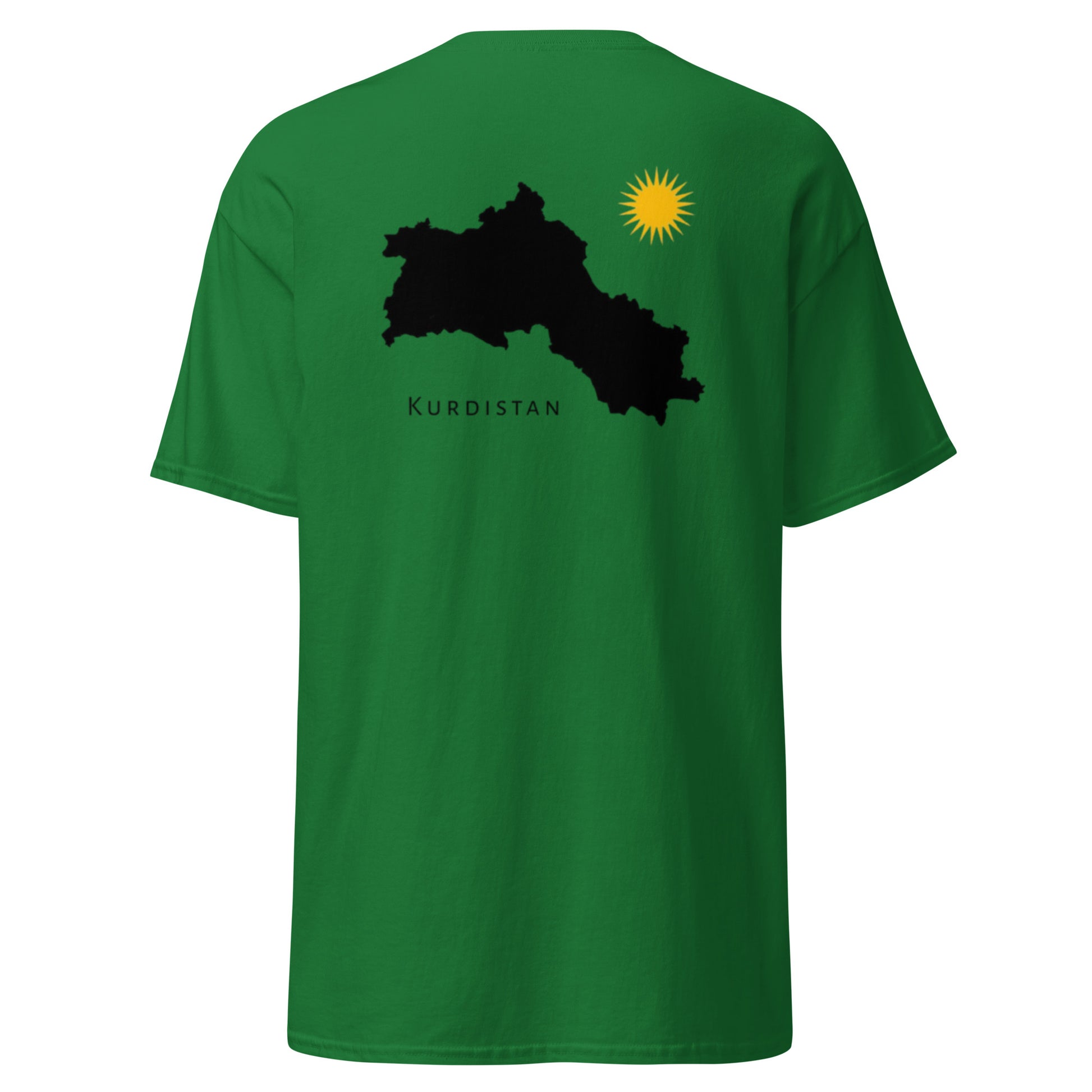 Kurdistan Map T-Shirt | Back Side Design | Kurdish Unisex Tee - Kurdish Identity T-Shirt | MarsoniPrint
