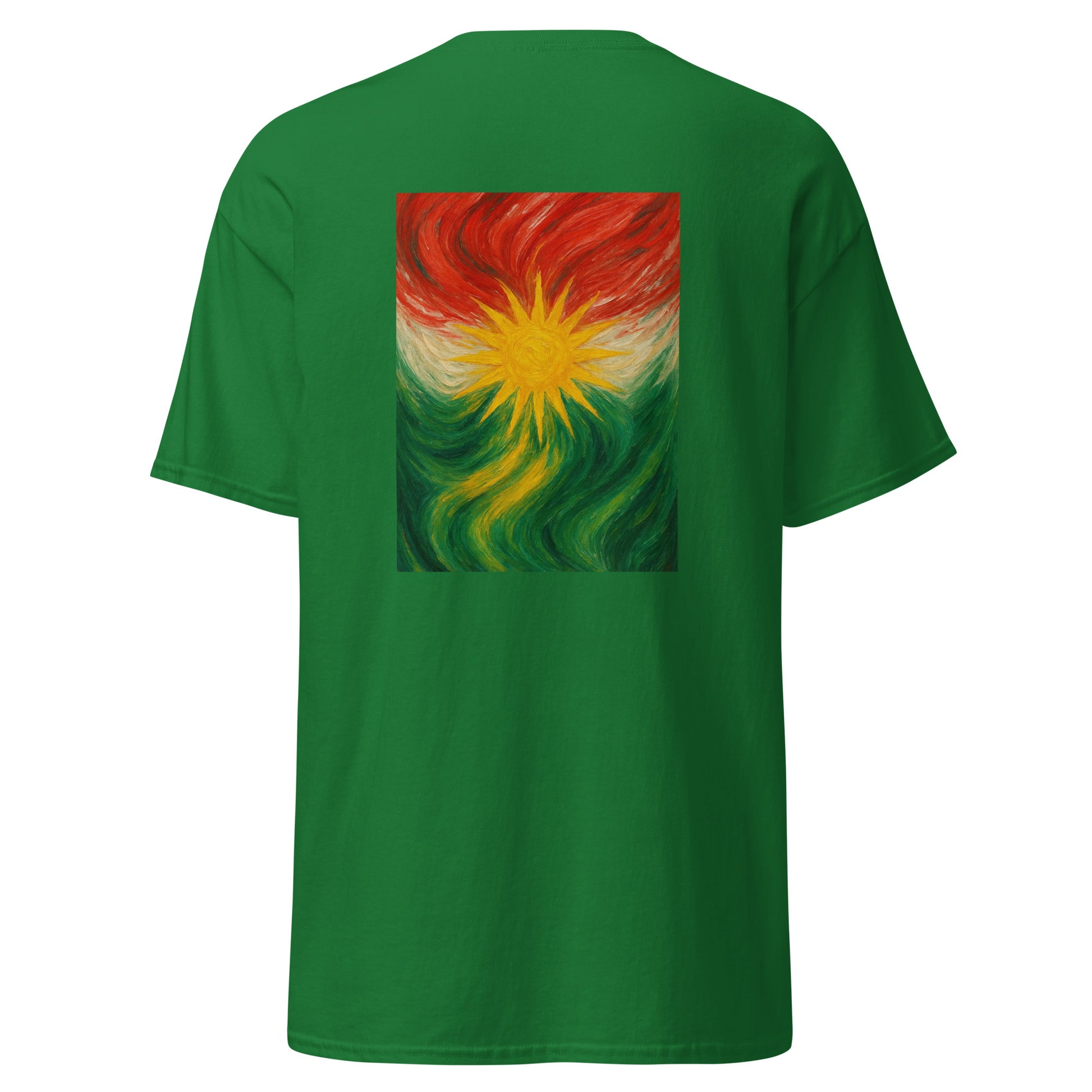 Kurdistan Flag T-Shirt | Special Design Back Side | Kurdish Tee - Kurdish Identity T-Shirt | MarsoniPrint