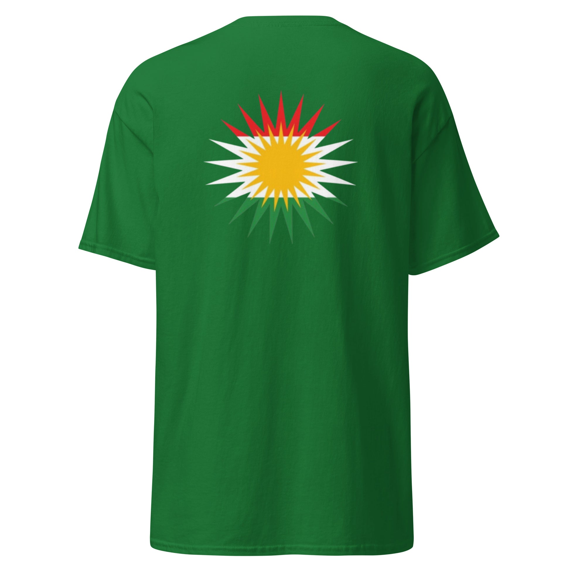 Kurdistan Roj T-Shirt | Back Side Printing | Kurdish Unisex Tee - Kurdish Identity T-Shirt | MarsoniPrint