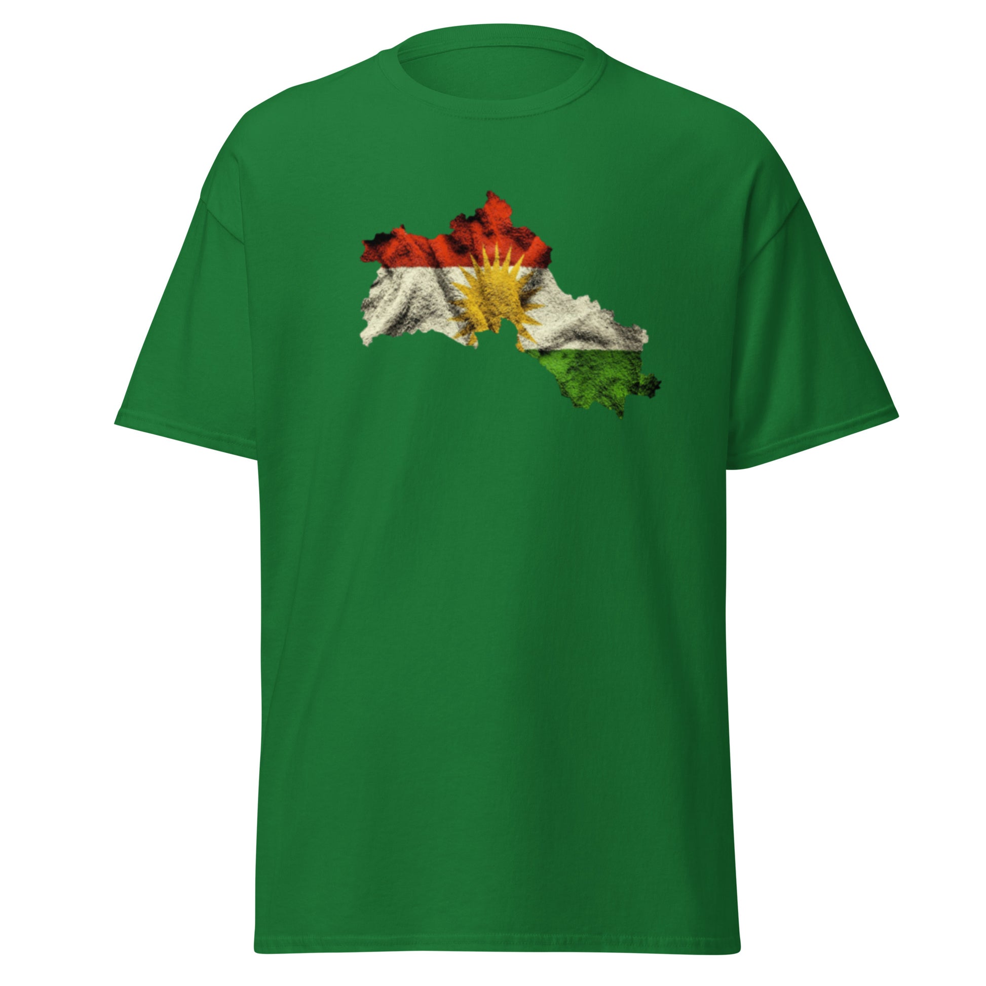 Kurdistan Map & Flag T-Shirt | Kurdish Unisex Tee - Kurdish Identity T-Shirt | MarsoniPrint