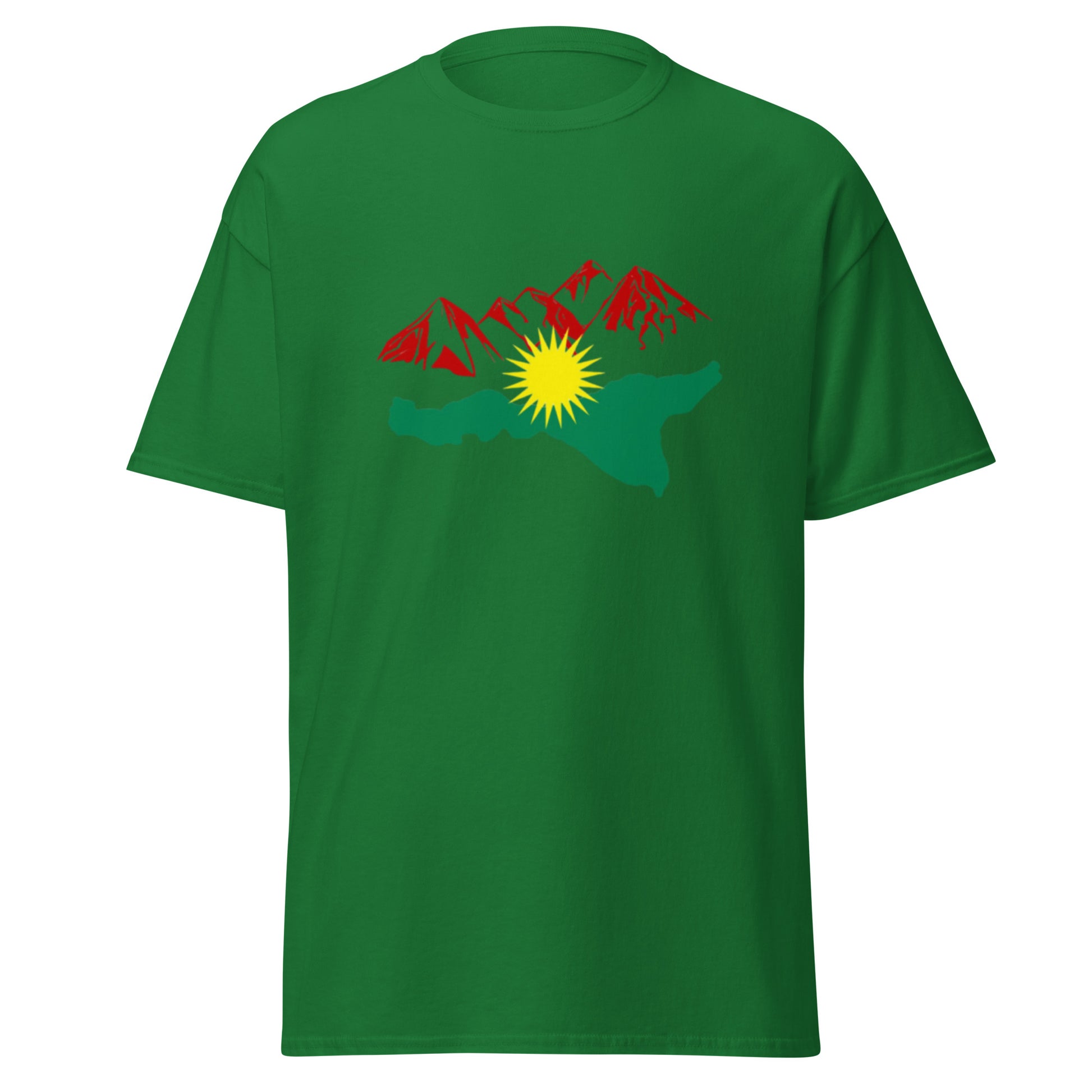 Kurdistan Mountains T-Shirt | Kurdish Nature Unisex Tee - Kurdish Identity T-Shirt | MarsoniPrint
