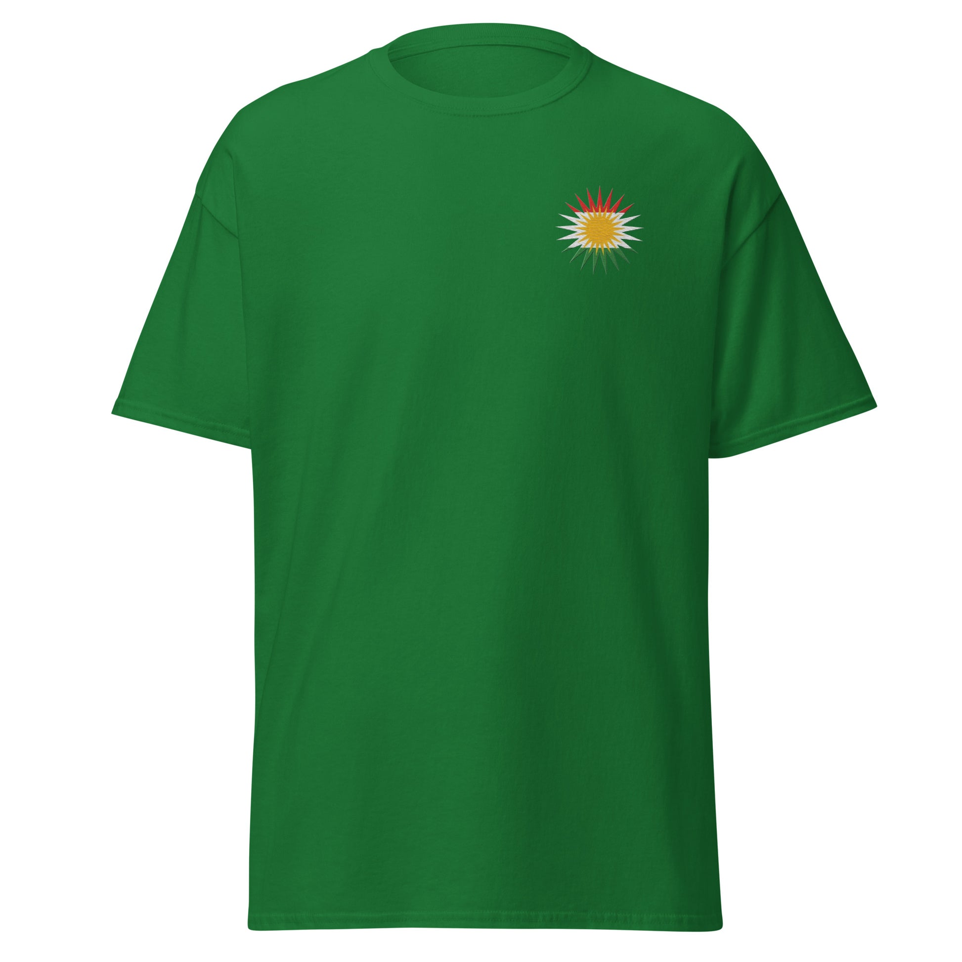 Kurdistan Flag Embroidered T-Shirt | Classic Unisex Tee - Kurdish Identity T-Shirt | MarsoniPrint