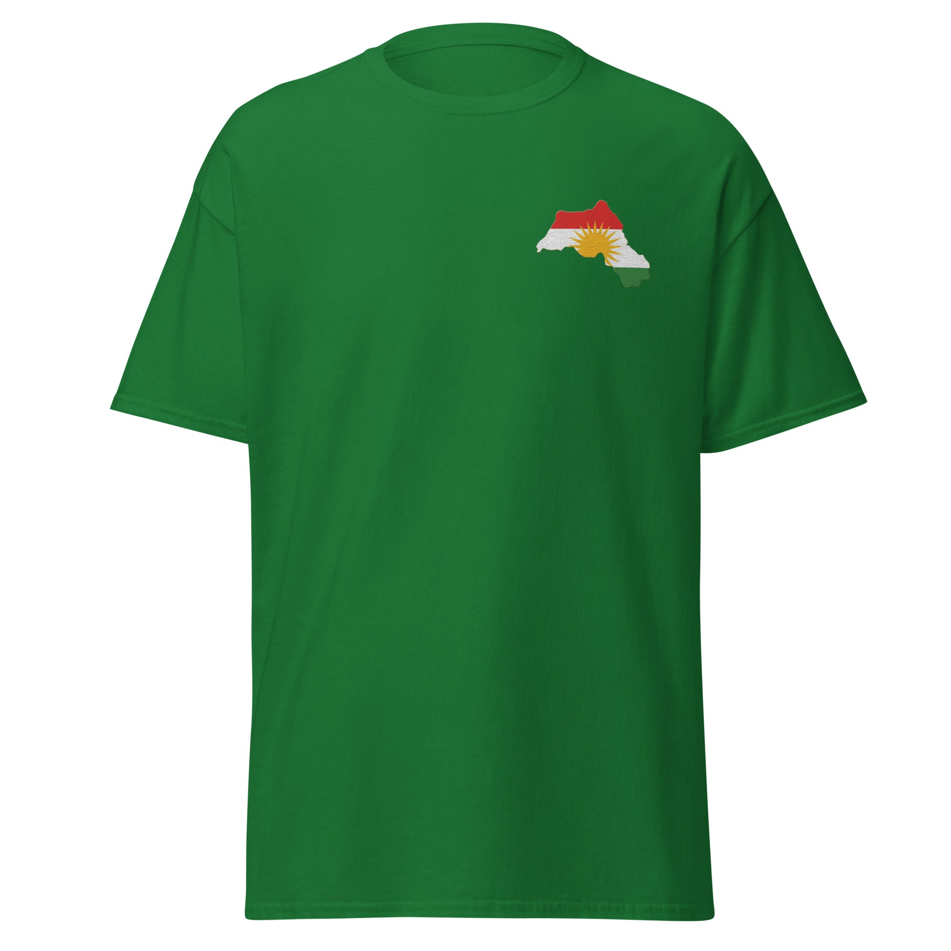 Kurdistan Map Embroidered T-Shirt | Kurdish Unisex Tee - Kurdish Identity T-Shirt | MarsoniPrint