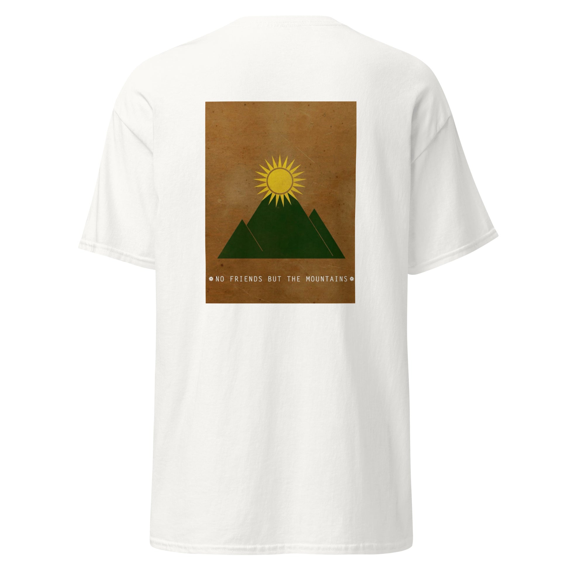 Kurdistan Mountains Unisex Classic Tee, Back Side Printing - Kurdish Identity T-Shirt | MarsoniPrint