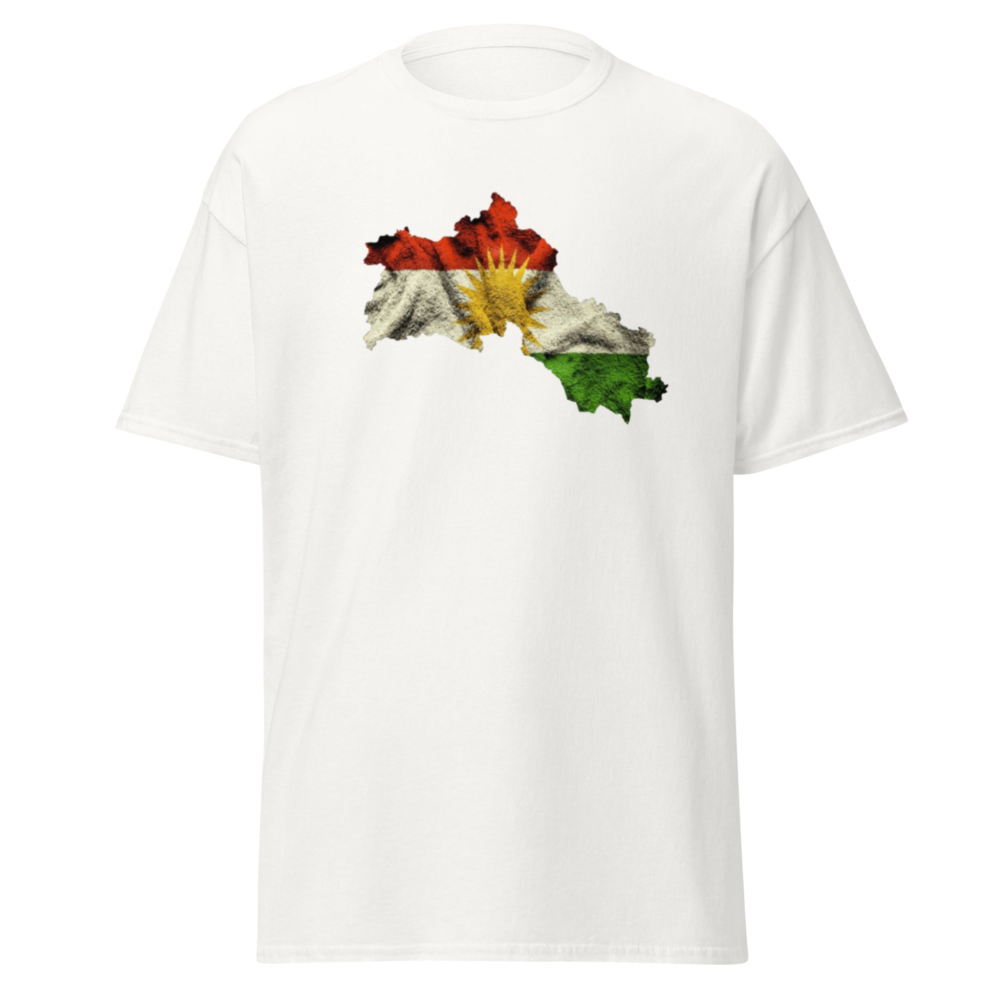 Kurdistan Map & Flag T-Shirt | Kurdish Unisex Tee - Kurdish Identity T-Shirt | MarsoniPrint