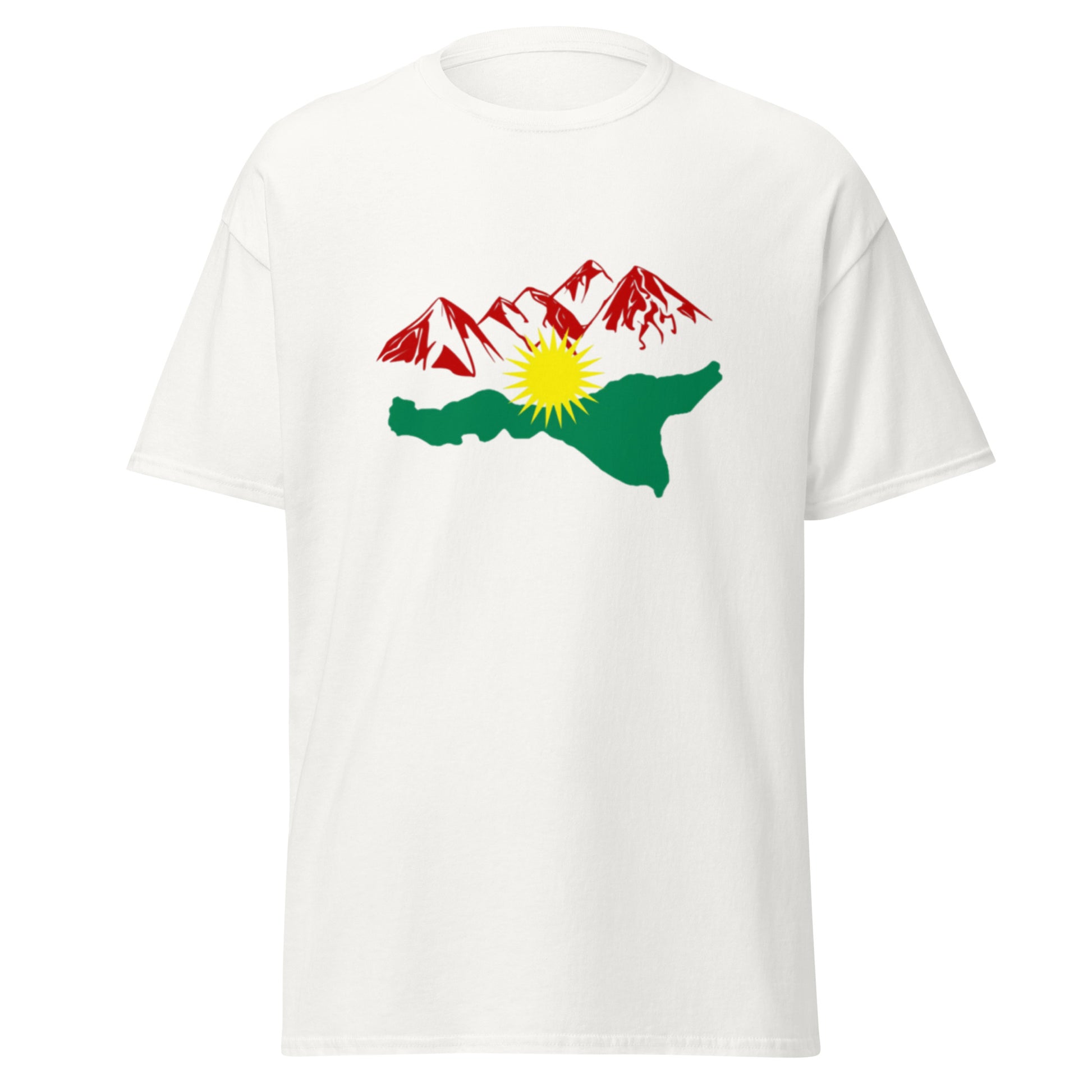 Kurdistan Mountains T-Shirt | Kurdish Nature Unisex Tee - Kurdish Identity T-Shirt | MarsoniPrint