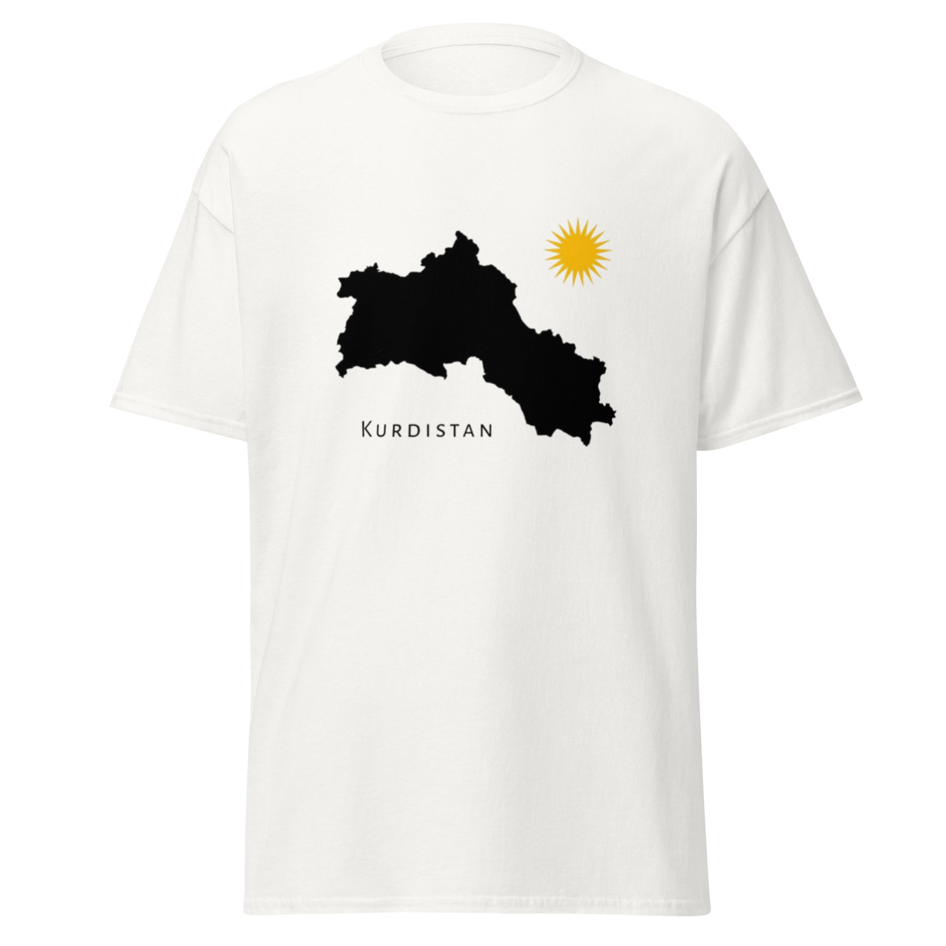 Kurdistan Map T-Shirt | Kurdish Homeland Unisex Tee - Kurdish Identity T-Shirt | MarsoniPrint