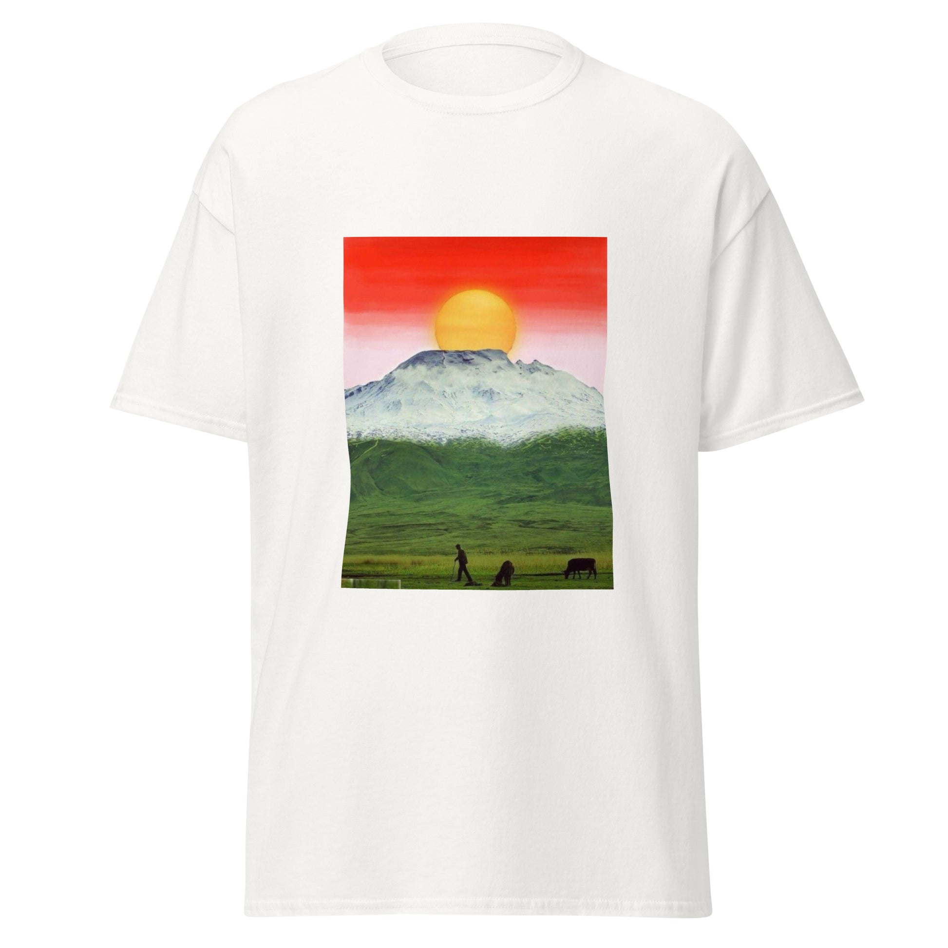 Kurdistan Mountains & Roj T-Shirt | Kurdish Unisex Tee - Kurdish Identity T-Shirt | MarsoniPrint