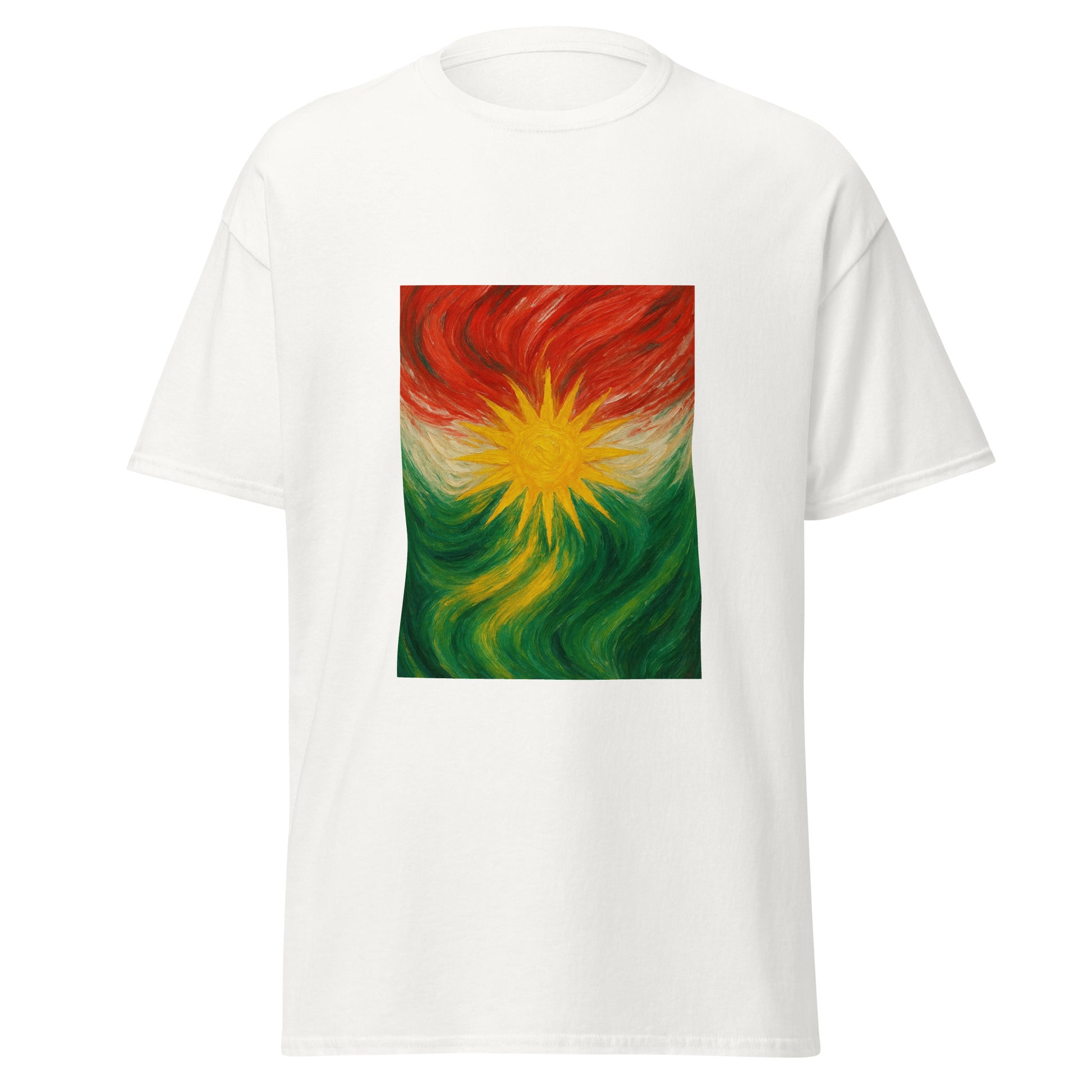 Kurdistan Flag T-Shirt | Special Design | Kurdish Unisex Tee - Kurdish Identity T-Shirt | MarsoniPrint