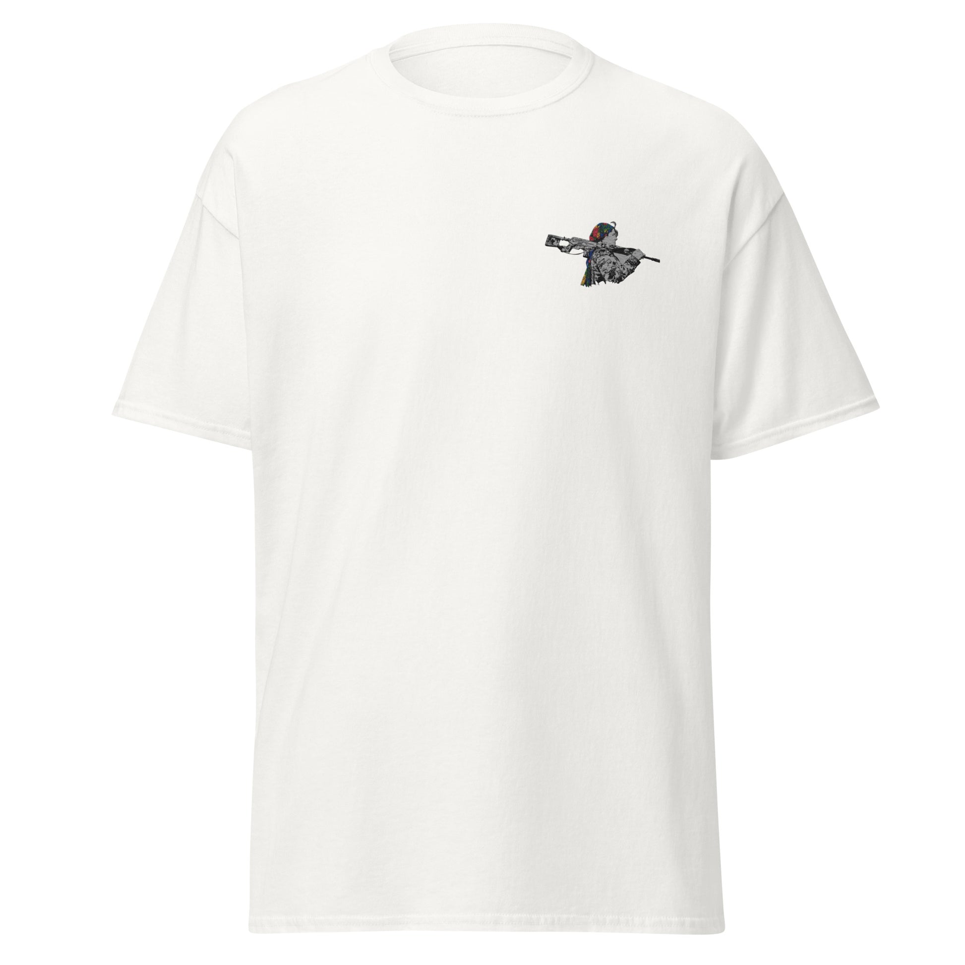 Kurdish Woman Fighter Embroidered T-Shirt | Unisex Tee - Kurdish Identity T-Shirt | MarsoniPrint