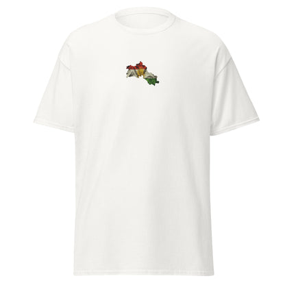 Kurdistan Flag Embroidered T-Shirt | Kurdish Unisex Tee - Kurdish Identity T-Shirt | MarsoniPrint
