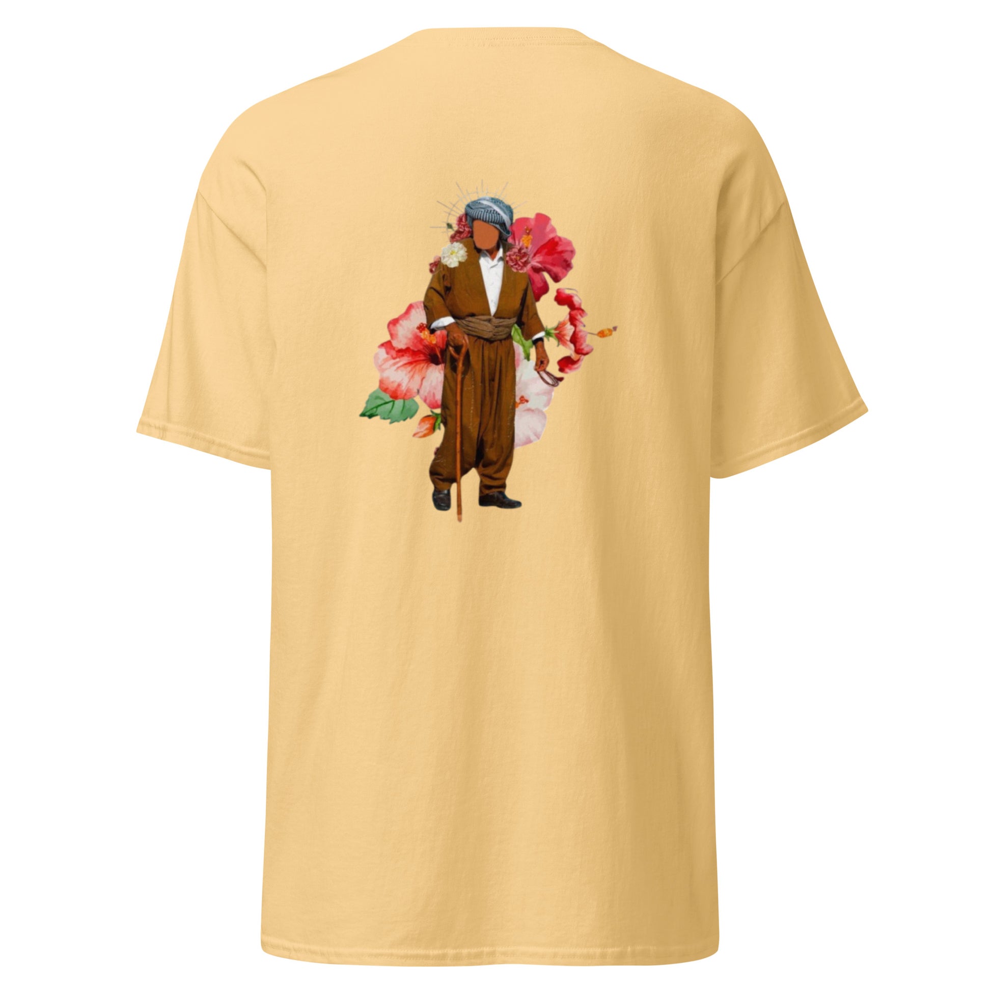 Kurdish Man T-Shirt | Back Side Printing | Kurdish Unisex Tee - Kurdish Identity T-Shirt | MarsoniPrint