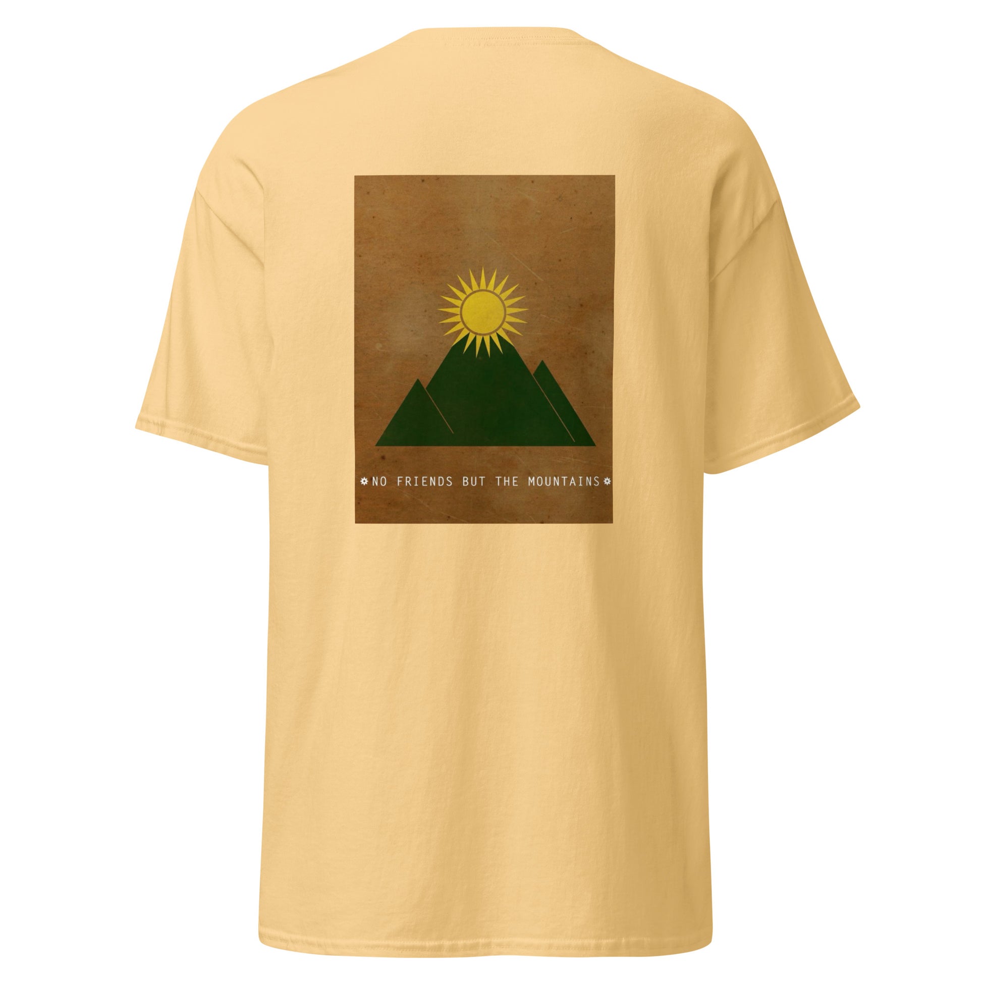 Kurdistan Mountains Unisex Classic Tee, Back Side Printing - Kurdish Identity T-Shirt | MarsoniPrint