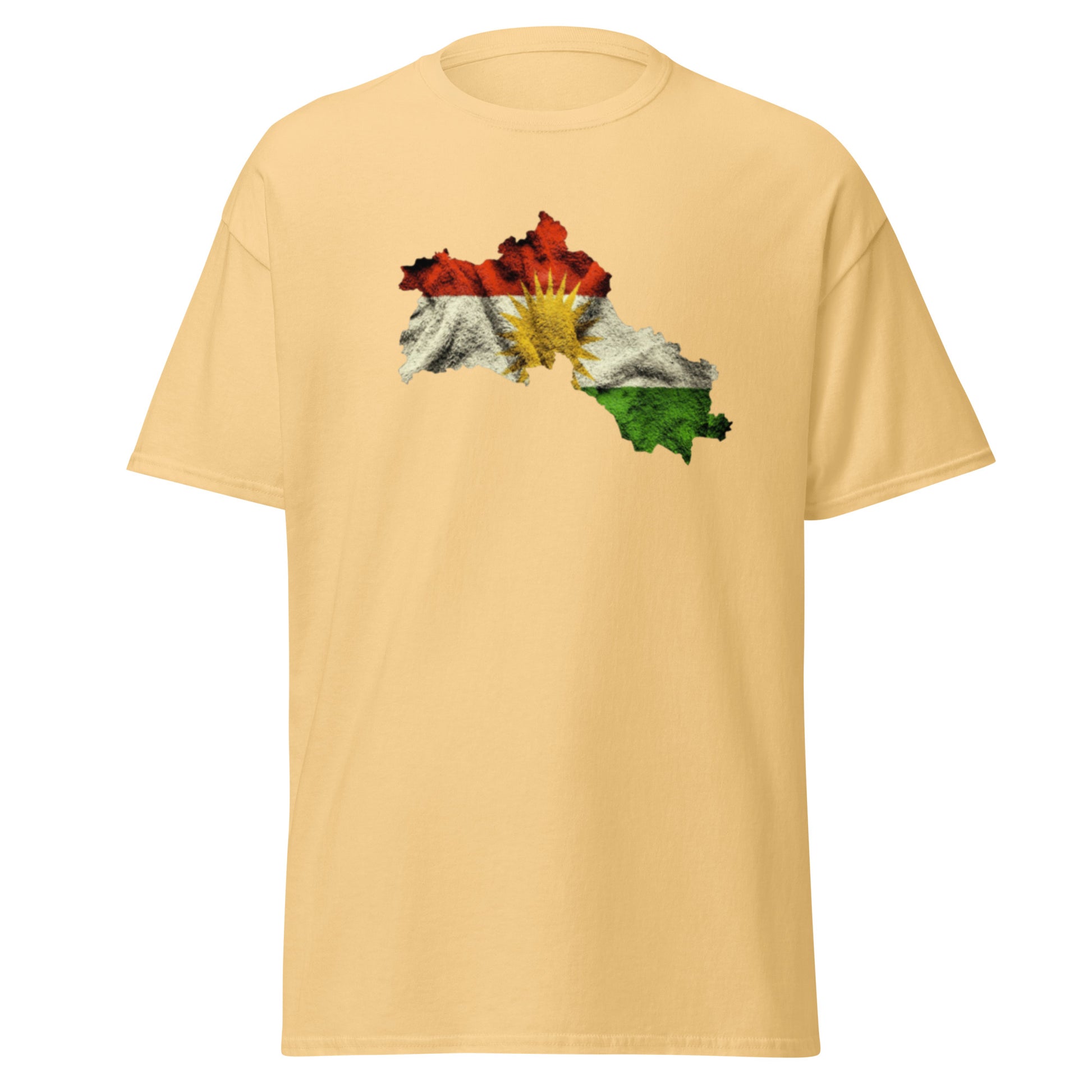 Kurdistan Map & Flag T-Shirt | Kurdish Unisex Tee - Kurdish Identity T-Shirt | MarsoniPrint