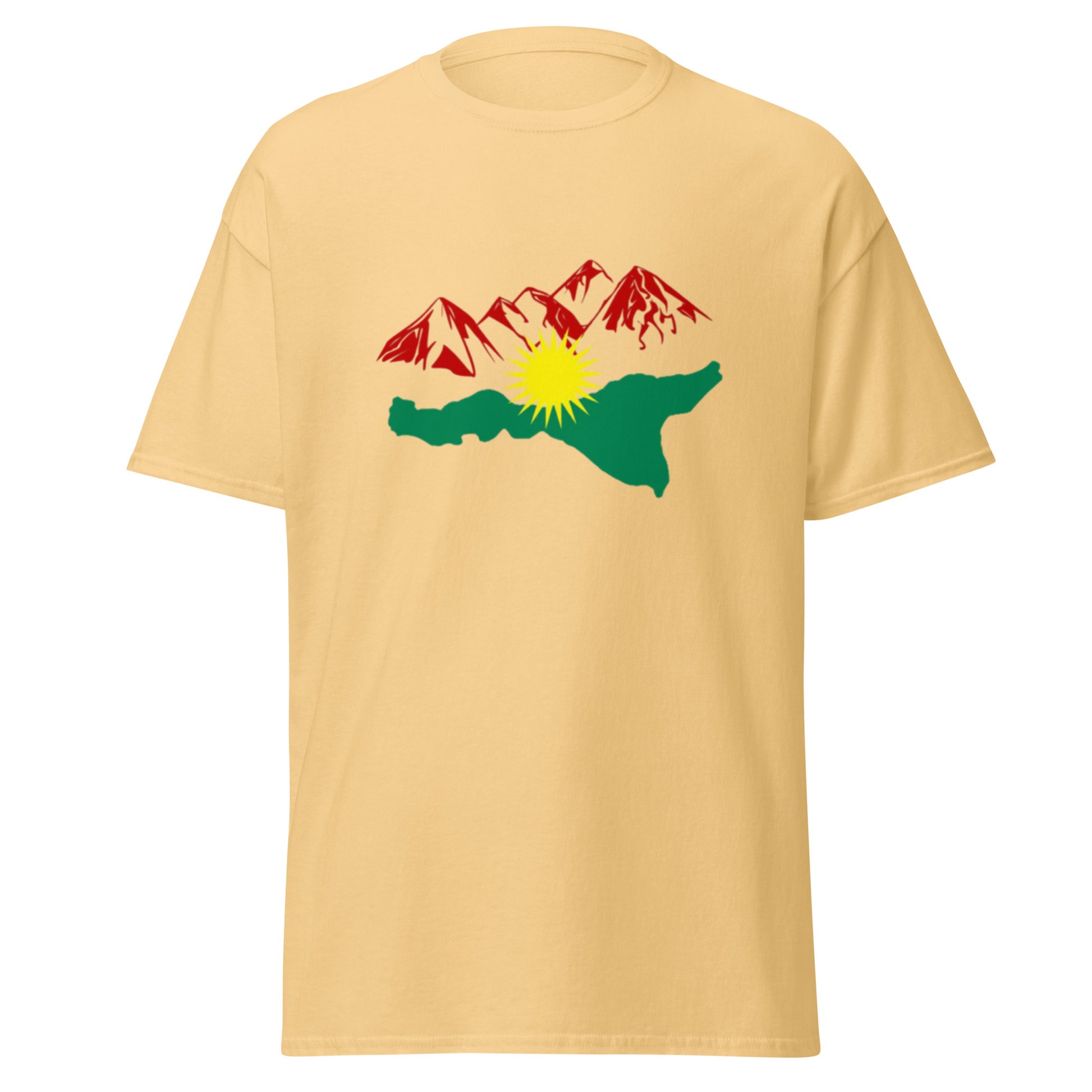 Kurdistan Mountains T-Shirt | Kurdish Nature Unisex Tee - Kurdish Identity T-Shirt | MarsoniPrint