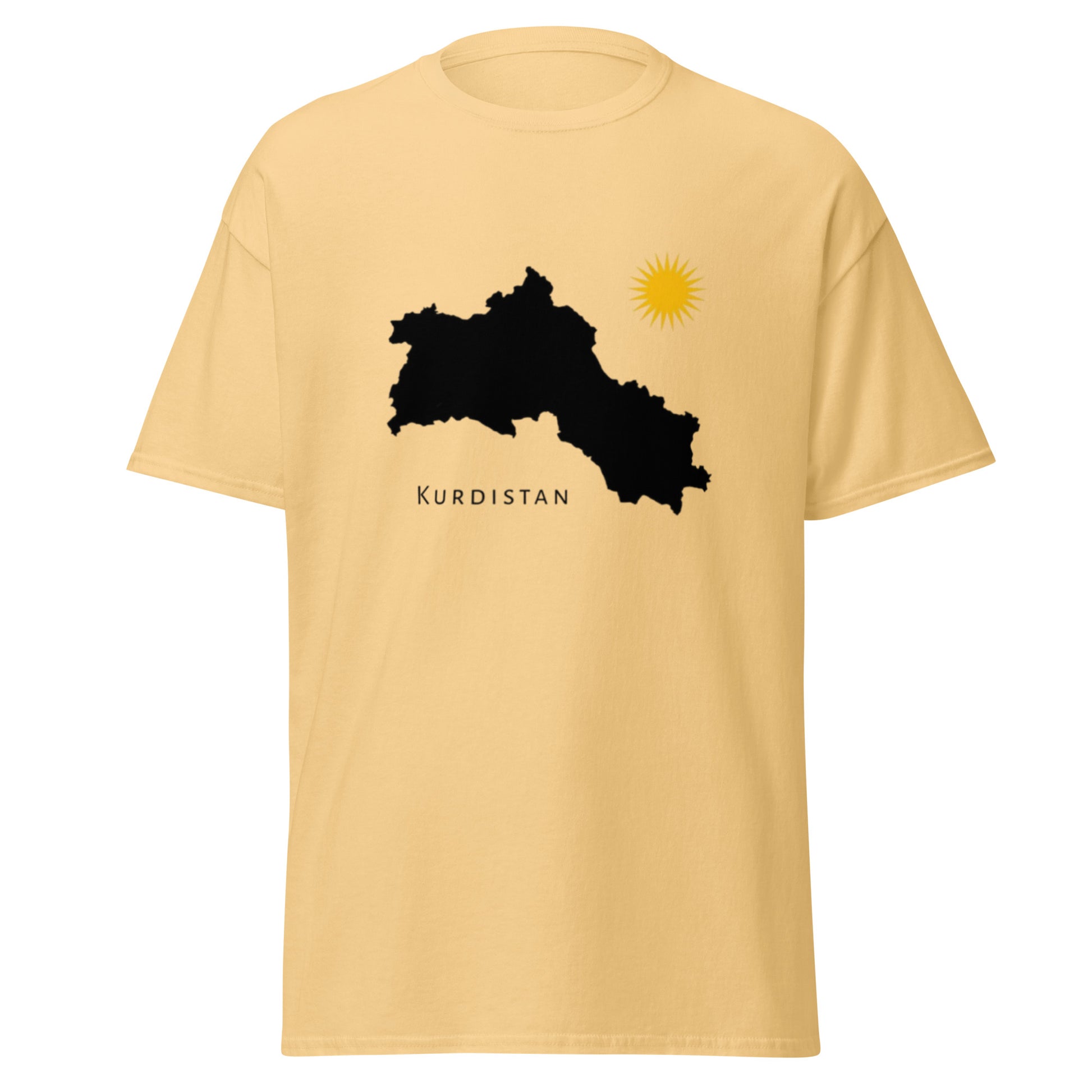 Kurdistan Map T-Shirt | Kurdish Homeland Unisex Tee - Kurdish Identity T-Shirt | MarsoniPrint