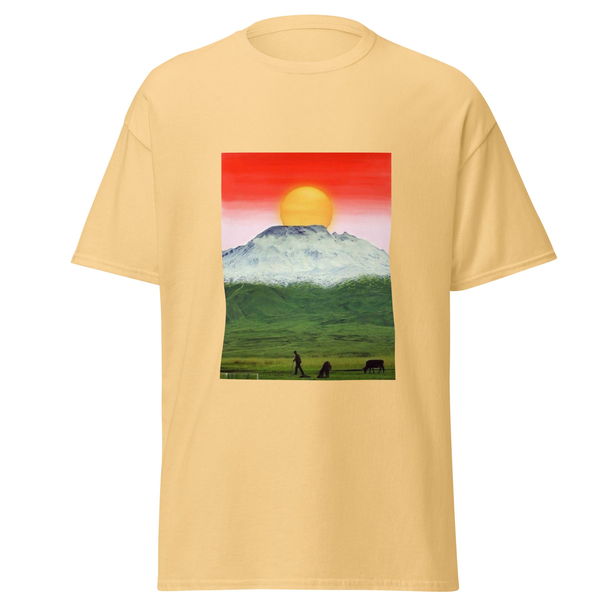 Kurdistan Mountains & Roj T-Shirt | Kurdish Unisex Tee - Kurdish Identity T-Shirt | MarsoniPrint