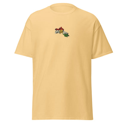Kurdistan Flag Embroidered T-Shirt | Kurdish Unisex Tee - Kurdish Identity T-Shirt | MarsoniPrint